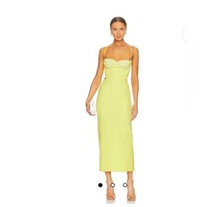Bardot Martini MIDI Dress in Limoncello
